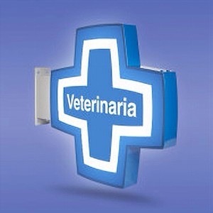Cruz Azul de Veterinario Banderola Luminosa Led