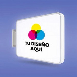Banderola Rectangular Luminosa Led a Doble Cara
